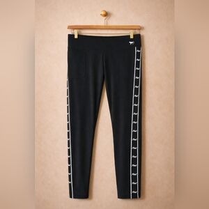 Victoria's Secret Black Leggings with White Trim